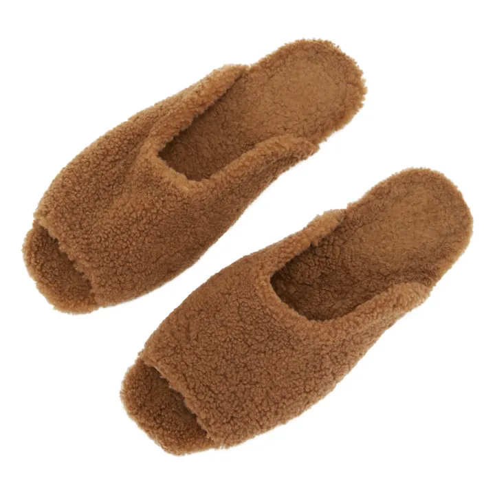 Pantofole Peau, in lana | Camel- Immagine del prodotto n°0
