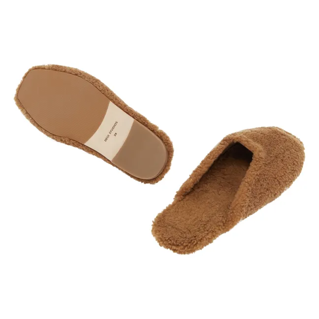 Chaussons Peau Lainée | Camel