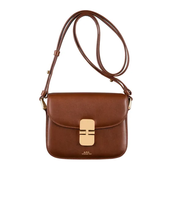 Grace Mini Smooth Leather Bag | Hazel