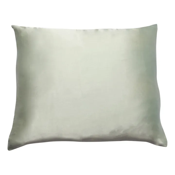 Funda de almohada de seda | Verde Celedón- Imagen del producto n°2