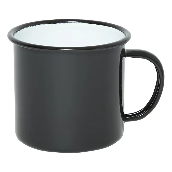 Tasse aus Emaille | Schwarz- Produktbild Nr. 0