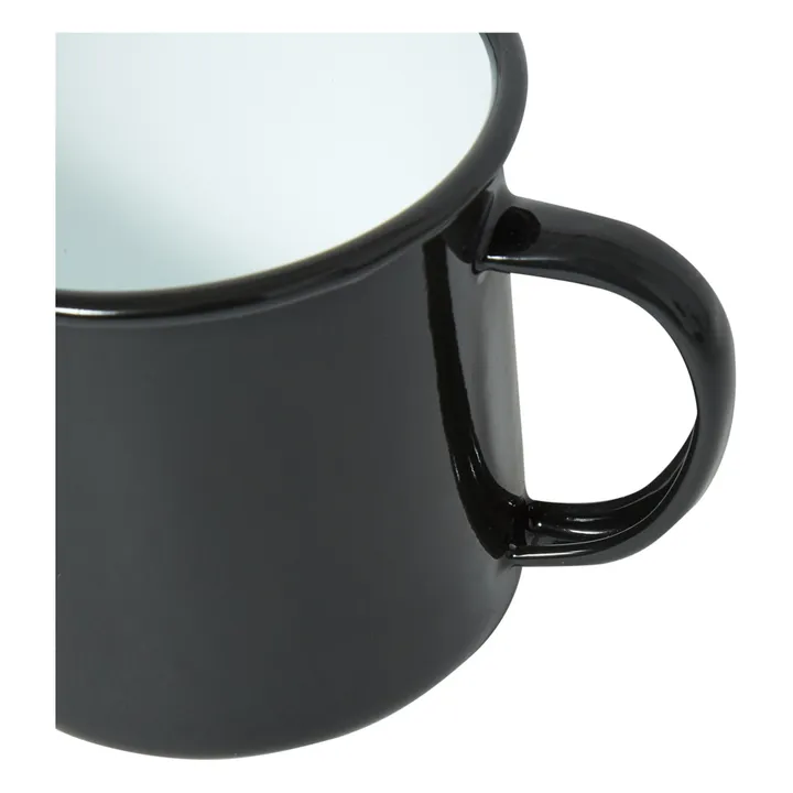 Tasse aus Emaille | Schwarz- Produktbild Nr. 1