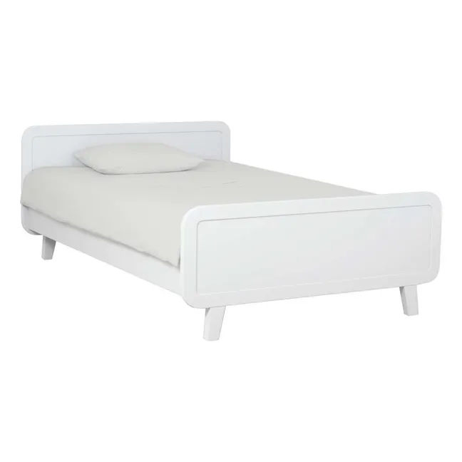 Rundes Bett 120x200 cm  | Weiß