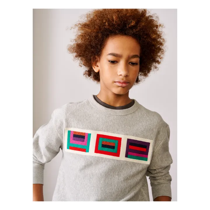 Sweatshirt Fago Uni | Grigio chiné chiaro- Produktbild Nr. 2
