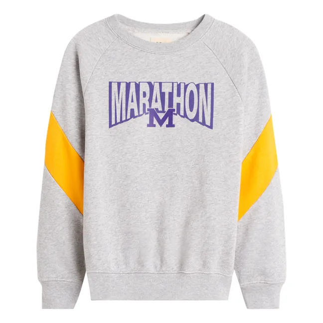 Firsty Vintage College Sweatshirt | Grey
