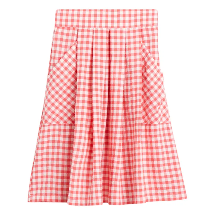 Amici Gingham Skirt | Poppy- Product image n°0