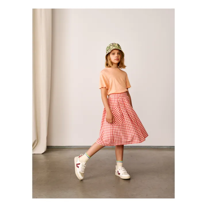 Amici Gingham Skirt | Poppy- Product image n°1