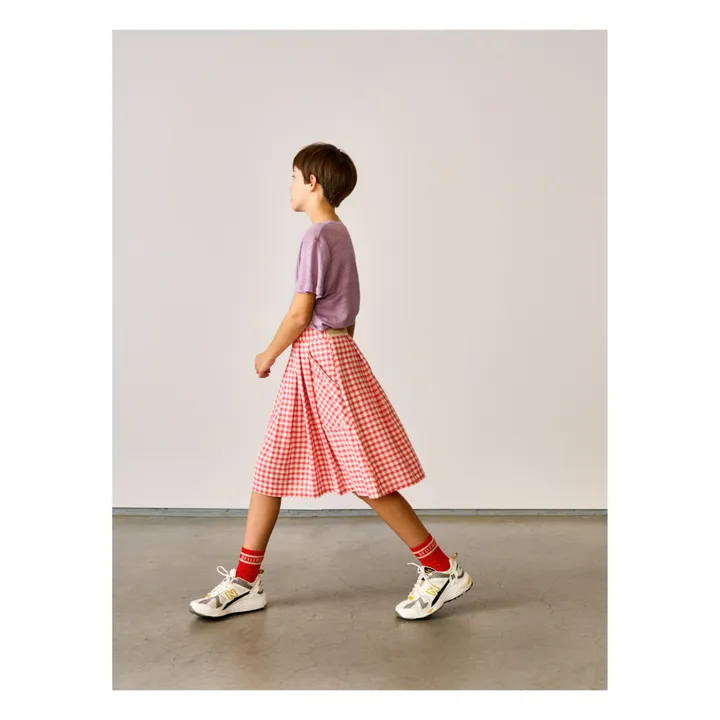 Amici Gingham Skirt | Poppy- Product image n°3
