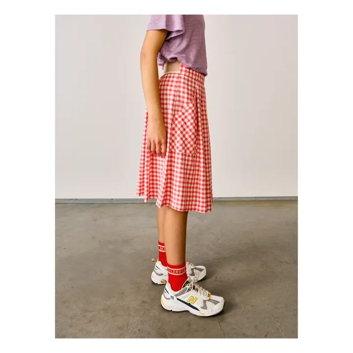 Amici Gingham Skirt | Poppy- Product image n°5