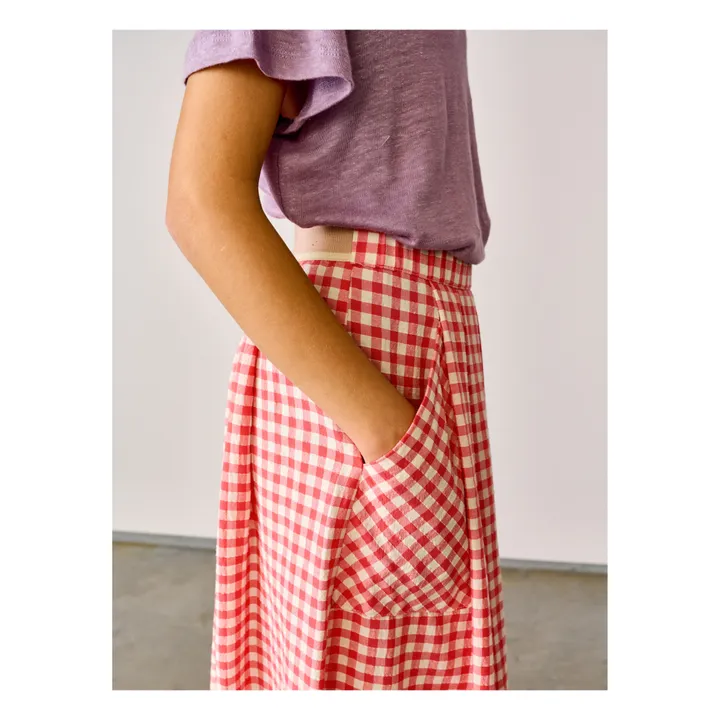 Amici Gingham Skirt | Poppy- Product image n°6