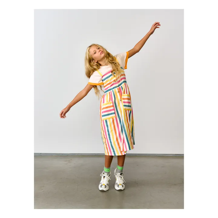 Axelle Striped Dress | Yellow- Product image n°1