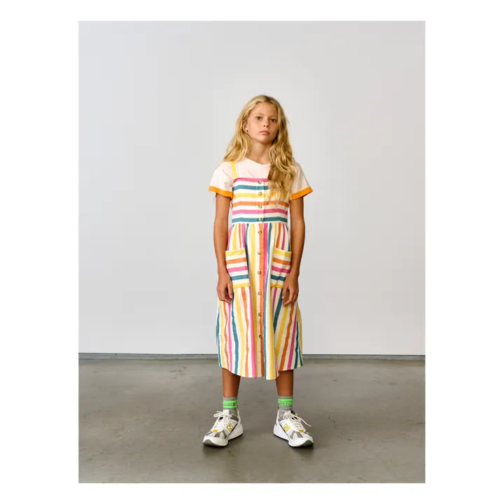 Axelle Striped Dress | Yellow- Product image n°3