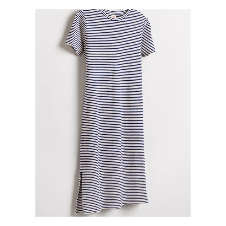 Cath Striped Dress | White- Product image n°4