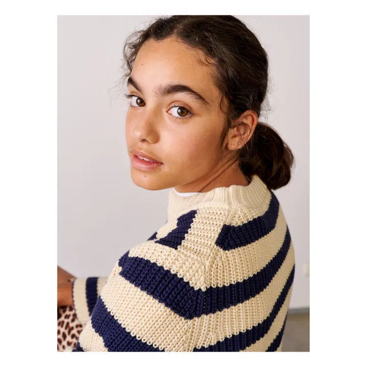 Pullover aus Wolle | Navy- Produktbild Nr. 3