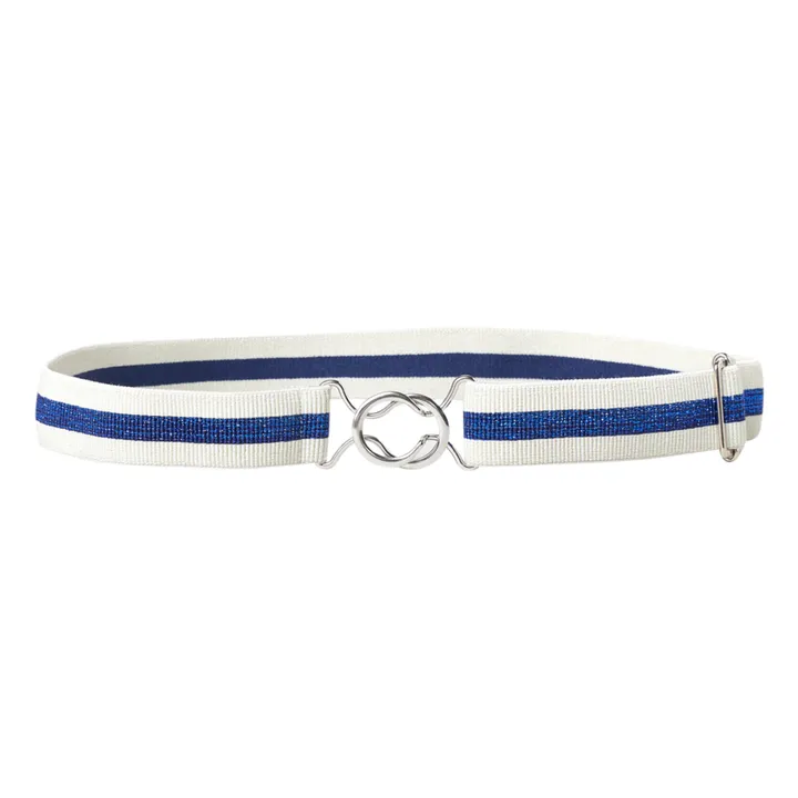 Cinturón de rayas Cyclia | Azul- Imagen del producto n°0