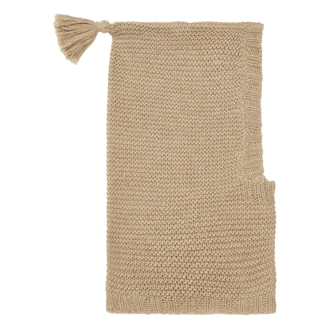 Lutin Baby Alpaca Hood | Beige