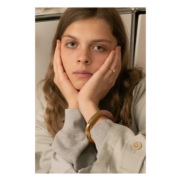 Bracelet Résine Plaqué Or Bitte-Kai | Orange- Image produit n°3