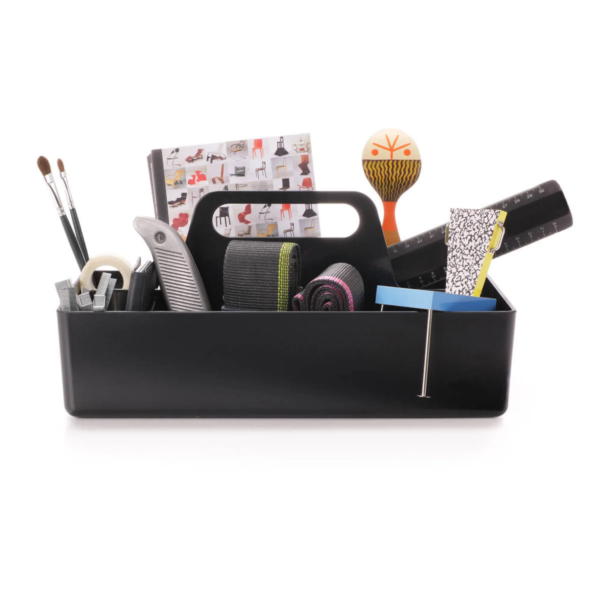Rangement Toolbox en plastique recyclé - Arik Levy | Noir- Image produit n°1