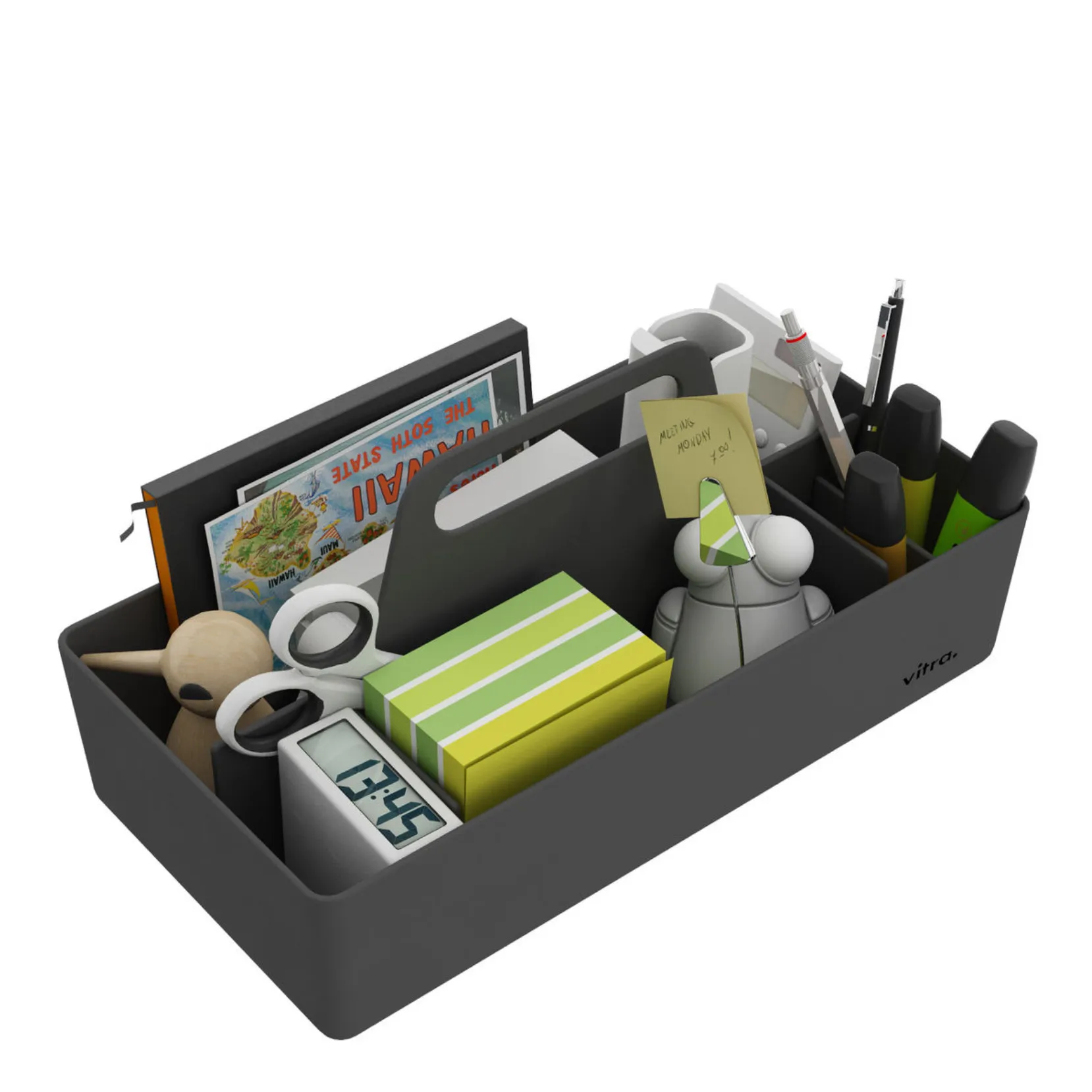 Rangement Toolbox en plastique recyclé - Arik Levy | Noir- Image produit n°3