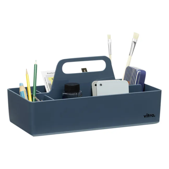 Porta-oggetti, modello: Toolbox, in plastica riciclata - Arik Levy | Blu mare