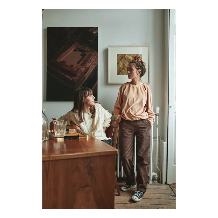 Pomelos Corduroy Trousers | Brown- Product image n°2