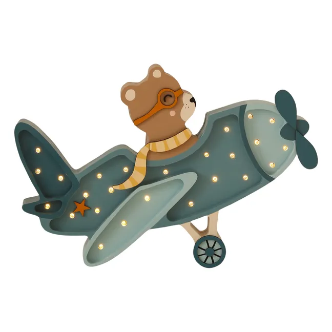 Tischleuchte Flugzeug Teddy | Denim