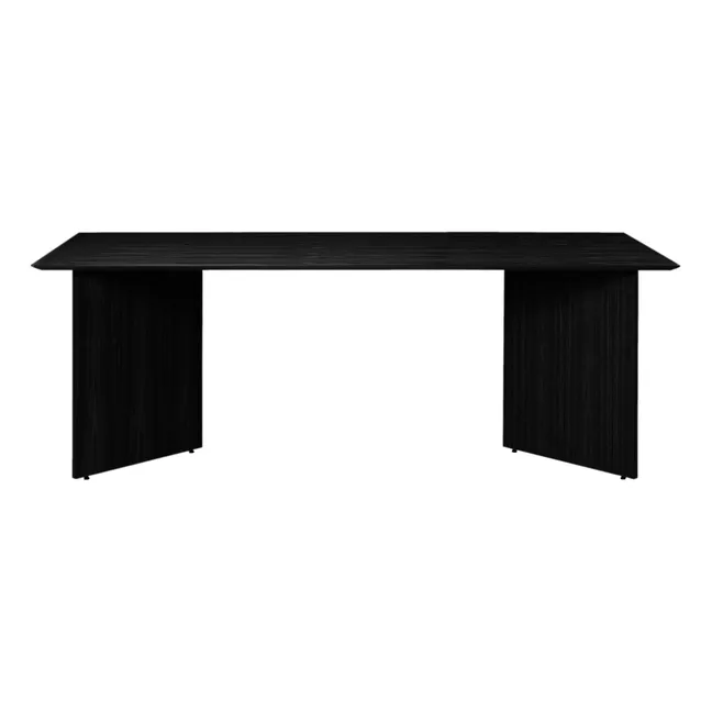 Mesa rectangular de madera FSC Mingle | Negro