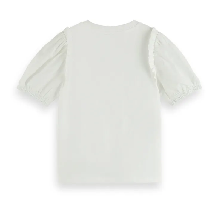 Camiseta de mangas de globo | Blanco- Imagen del producto n°1