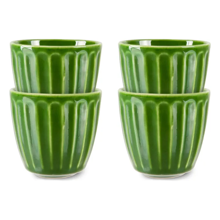 Tasse The emeralds en céramique - Set de 4 | Vert- Image produit n°0