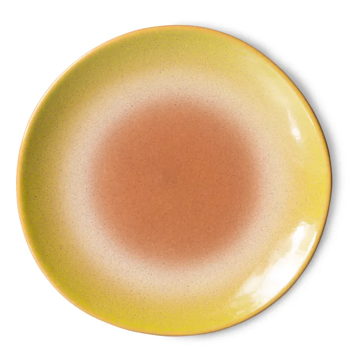 70s Eclipse Plates - Set of 2 | Apricot - Yellow- Product image n°2