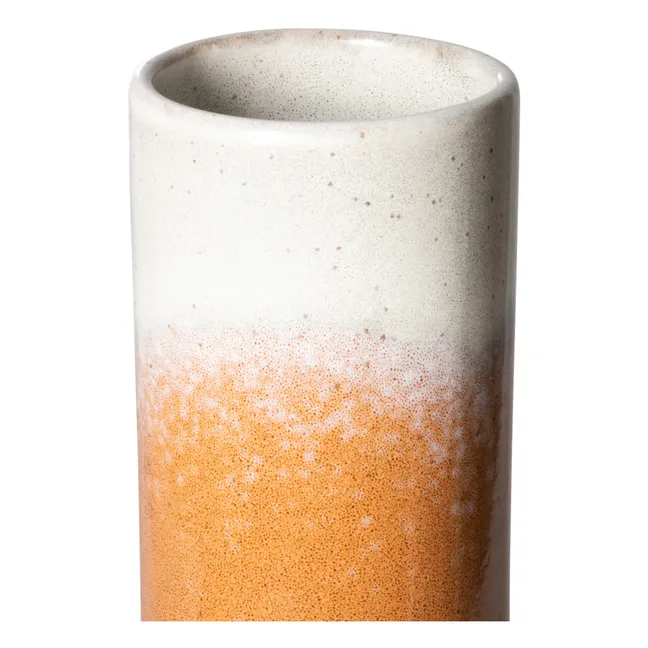 Vase 70's céramique | Orange