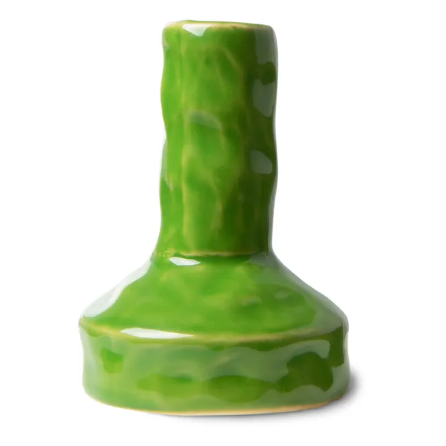 Bougeoir The emeralds en céramique | Jaune vert