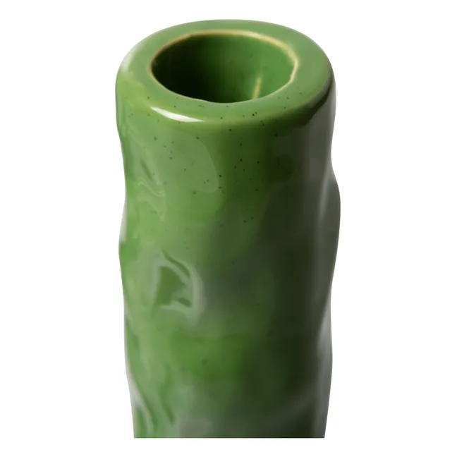 Portavelas de cerámica The emeralds | Verde
