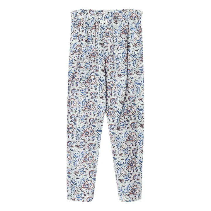 Pantalón de estampado floral Tayler | Blanco- Imagen del producto n°2