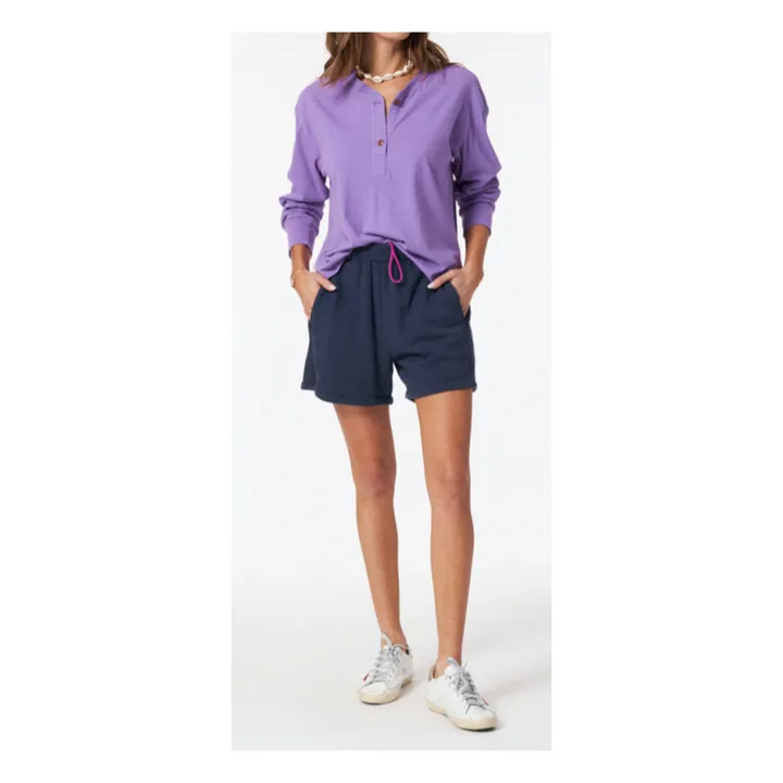 Fleece-Shorts | Navy- Produktbild Nr. 1