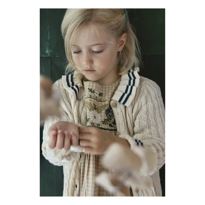 Strickjacke Bio-Baumwolle und Wolle | Seidenfarben- Produktbild Nr. 1