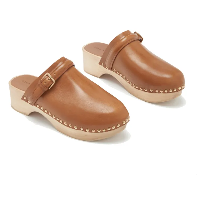 Zuecos Corsica de cuero | Coñac- Imagen del producto n°0