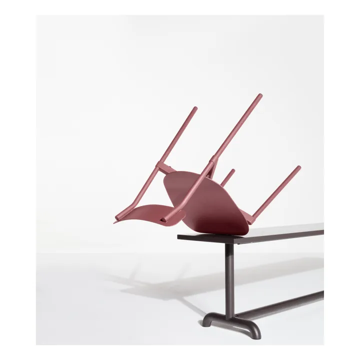 Silla metálica Fromme | Rouge Brun- Imagen del producto n°5