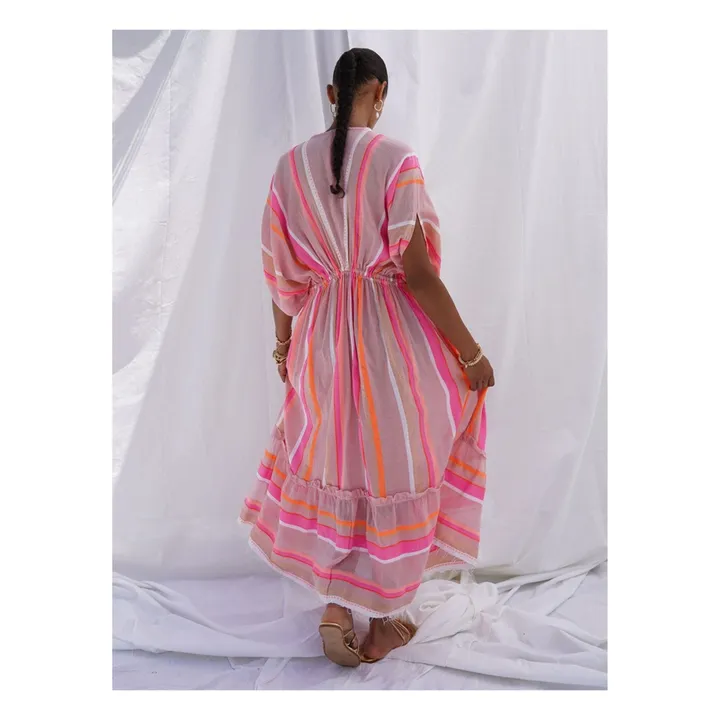 Kleid Plunge Neck Jikirti | Rosa- Produktbild Nr. 3