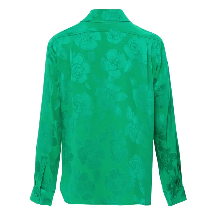 Fleet Jacquard Flower Shirt | Green- Product image n°4