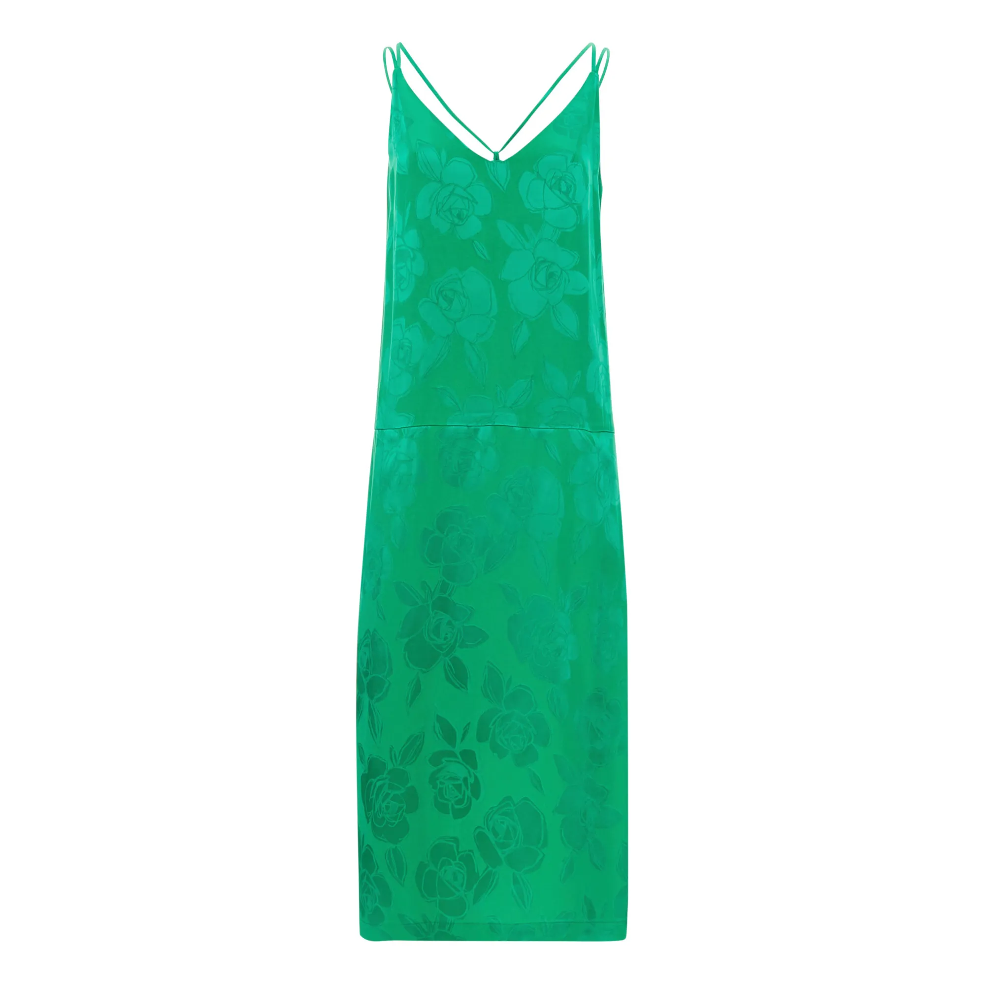 Rachel Comey Green Halstatt Jacquard Flower Dress