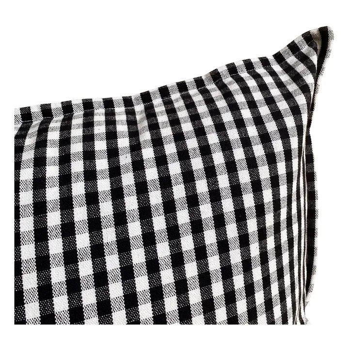 Havana Gingham Cushion | Black- Product image n°3