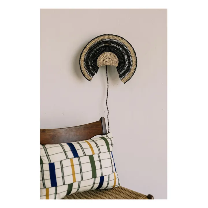 Lámpara de pared tejida a mano Admirador | Azul Marino- Imagen del producto n°3