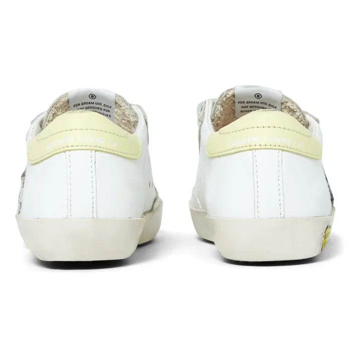 Old School Leopard-Print Velcro Sneakers | Yellow- Product image n°4