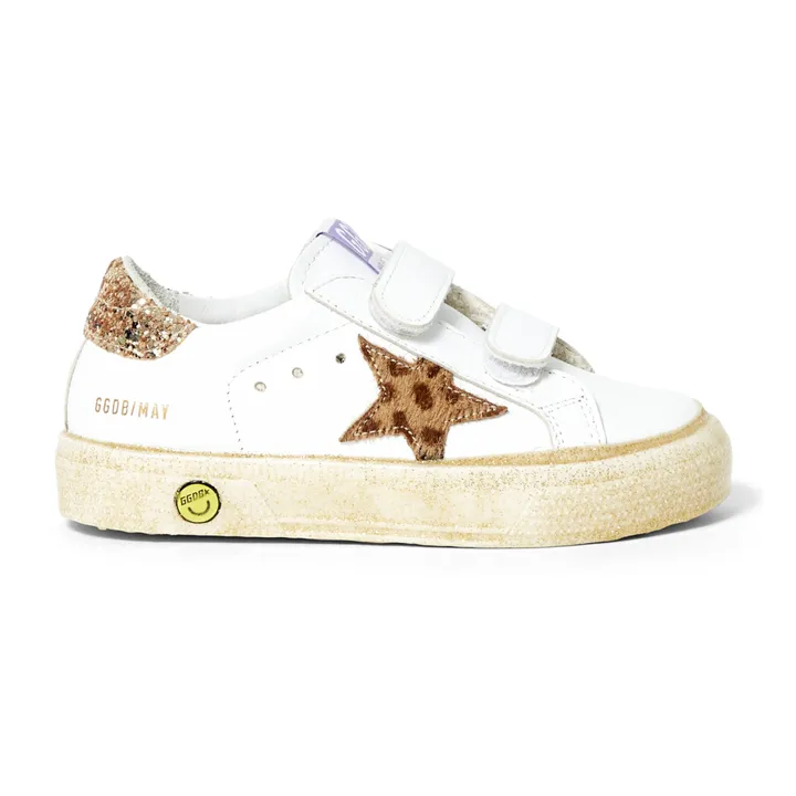 Sneakers mit Klettverschluss May School Stern Leopard | Beige- Produktbild Nr. 0