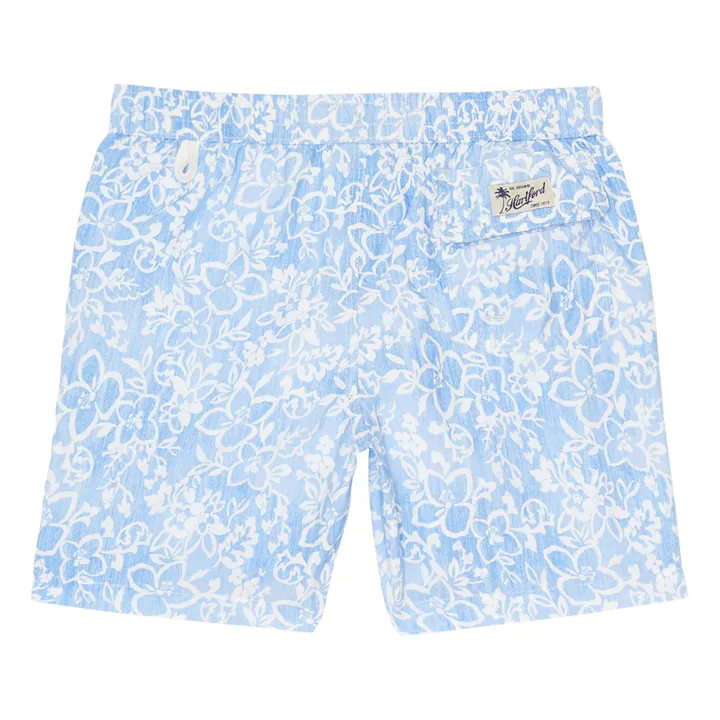 Pantaloncini da bagno Achille Hibiscus | Azzurro- Immagine del prodotto n°1
