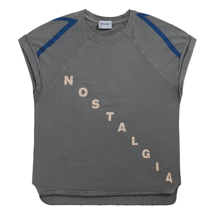 T-Shirt Nostalgia, in cotone biologico - Collezione Donna   | Grigio- Immagine del prodotto n°0