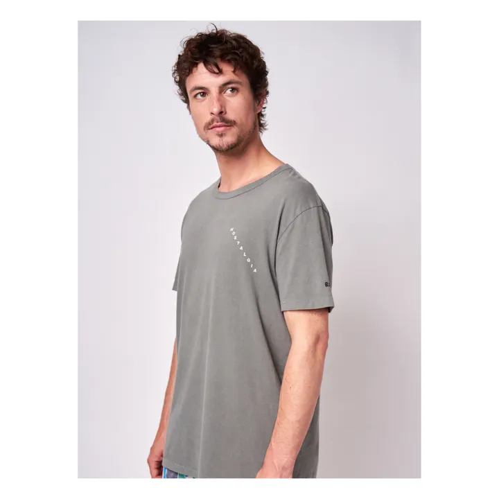 Camiseta oversize de algodón orgánico Nostalgia Poet - Colección Adulto  | Gris- Imagen del producto n°3