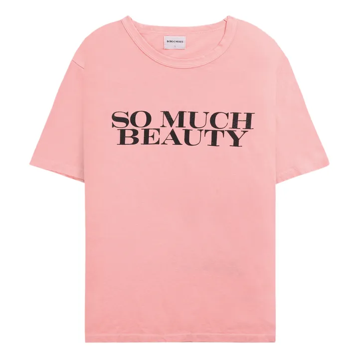 Camiseta de algodón orgánico Beauty - Colección Mujer  | Rosa- Imagen del producto n°0