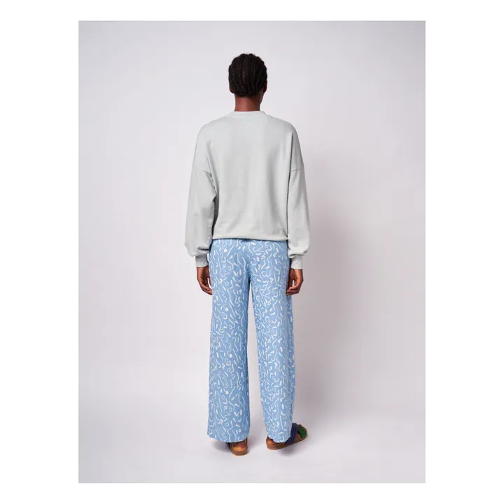 Sweatshirt aus Bio-Baumwolle Landscape - Damenkollektion  | Hellblau- Produktbild Nr. 5